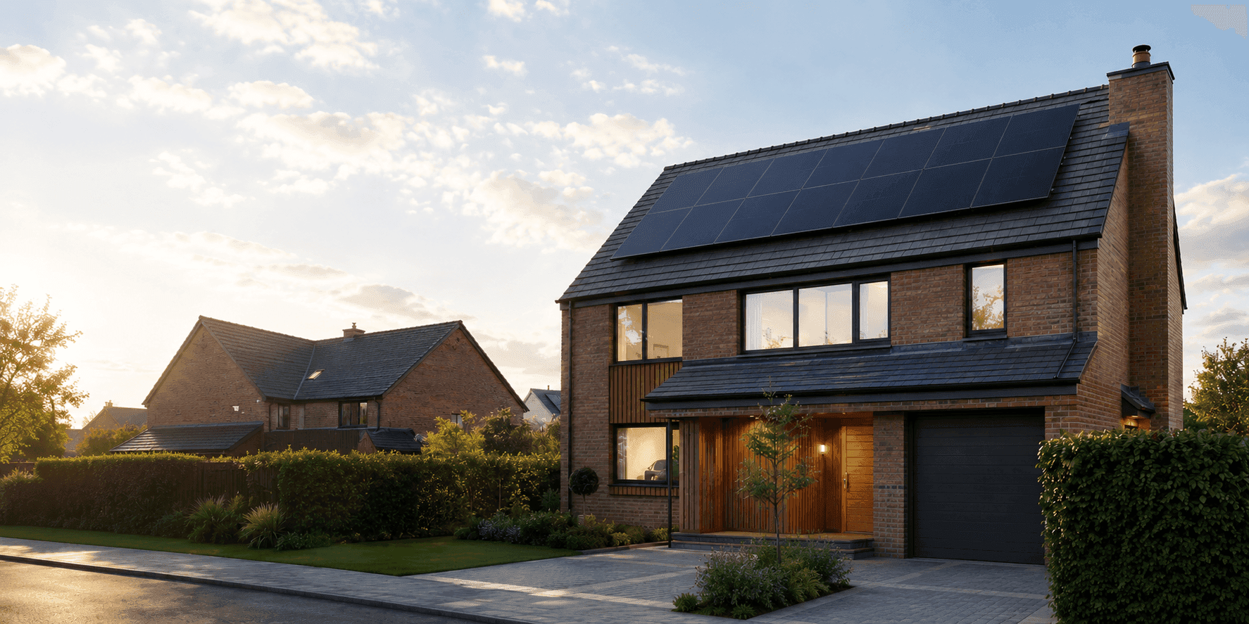 UK home with SolarGo solar panels